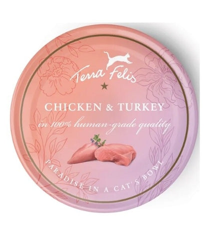 Terra Felis Chicken & Turkey Cat Wet Food 80G