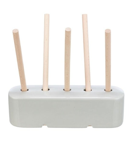 Trixie Ceramic Wood Food Manger for Small Pets