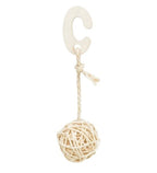 Trixie 3 Rattan Balls with Bell Bird Toy