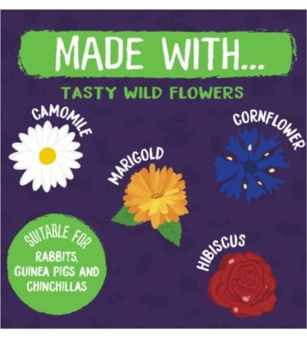 Burgess Excel Wildflower Forage Small Pet Treats 75G
