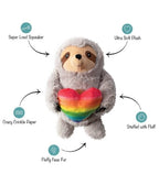 Petshop by Fringe Studio Follow Your Rainbow Plush Dog Toy