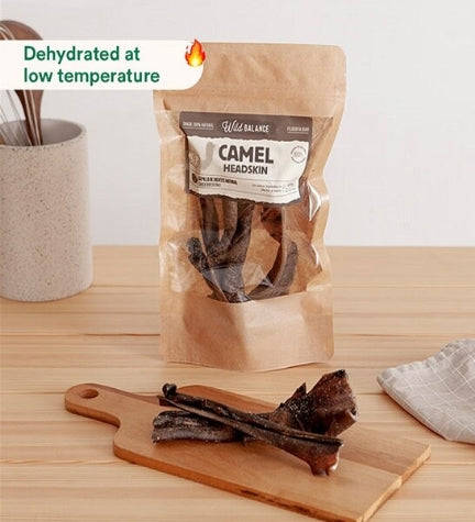 Wild Balance Natural Snack Camel Headskin for Dogs 100G