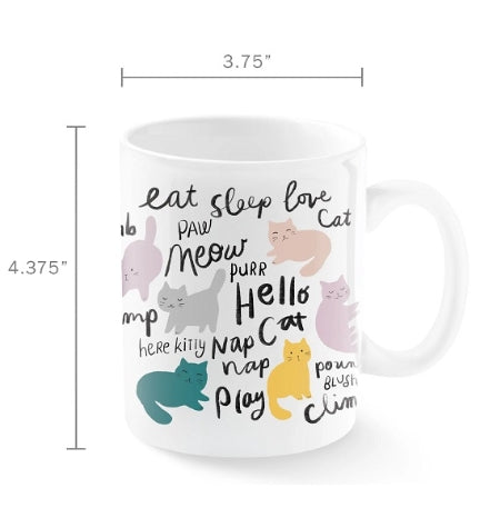 PetShop by Fringe Studio Chubby Cat Ceramic Mug