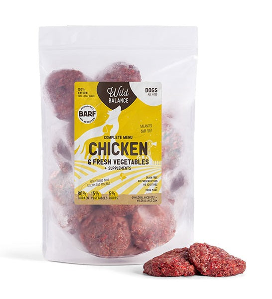 Wild Balance Complete BARF Menu Chicken for Dogs - 1KG