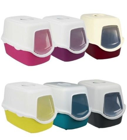 Trixie Vico Litter Box for Cats — Turquoise / 40x40x56cm