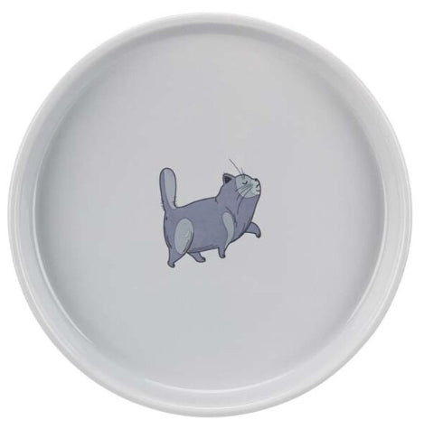 Trixie Ceramic Bowl Flat & Wide for Cats