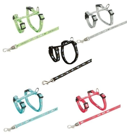 Trixie Harness with Lead for Small Rabbit — 20-33cm / Green
