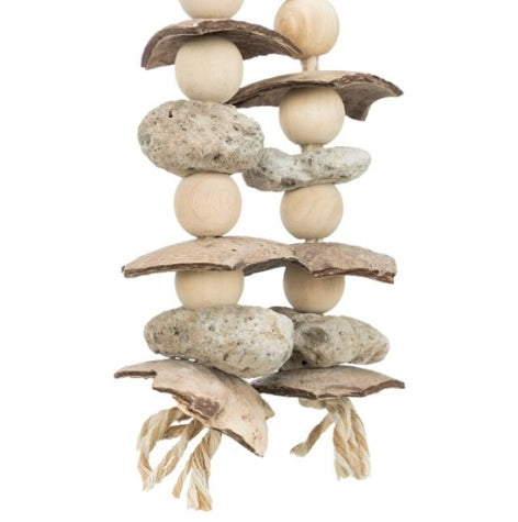 Trixie Coconut & Seashells Natural Bird Toy