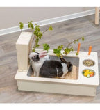 Trixie Feeding Station With Bowls & Hay Manger for Small Pets