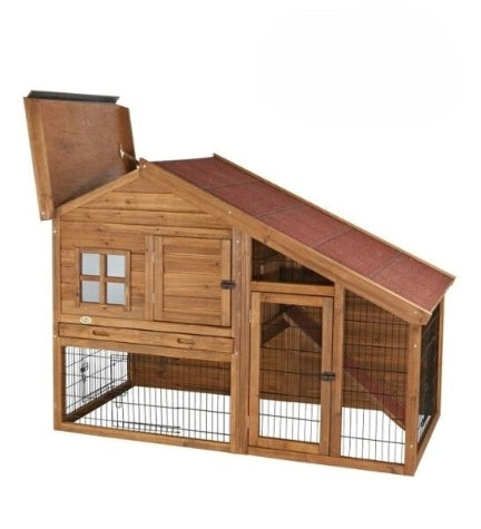 Trixie Natura Hutch with Covered Enclosure for Small Pets