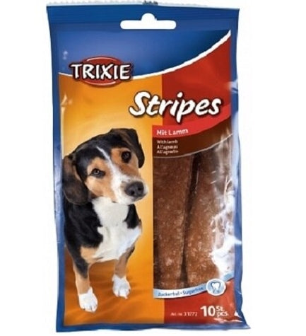 Trixie Stripes with Lamb Dog Treats 100G