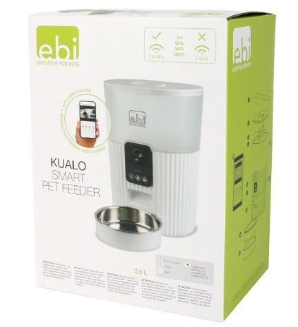 ebi Kualo Smart Feeder with Camera for Dogs&Cats