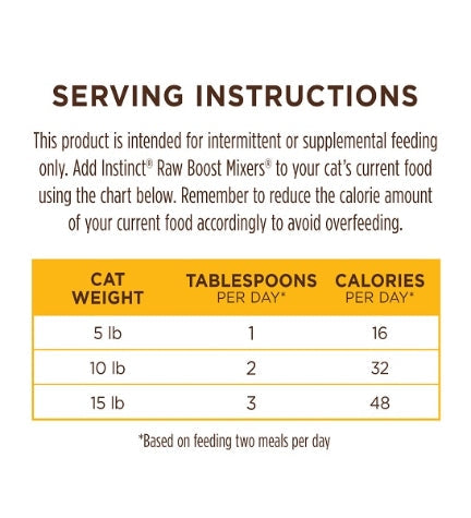 Instinct Raw Boost Mixers Chicken Freeze Dried Cat Food Topper