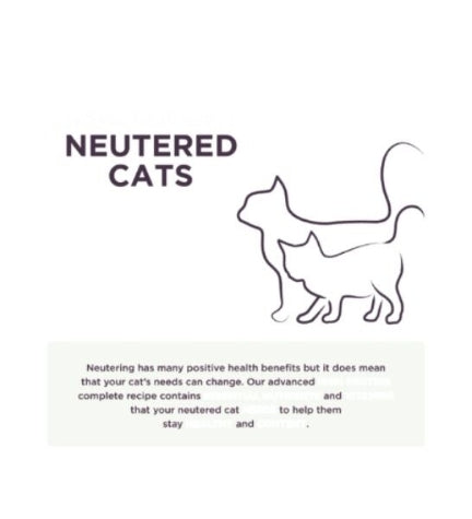Burgess Neutered Cat Chicken Dry Cat Food