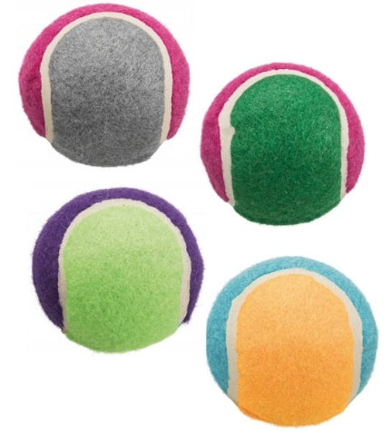 Trixie Tennis Ball Toy for Dogs — 10cm / Blue & Lime