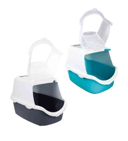 Trixie Vico Open Top Litter Box for Cats — Light Grey / 40x40x56cm