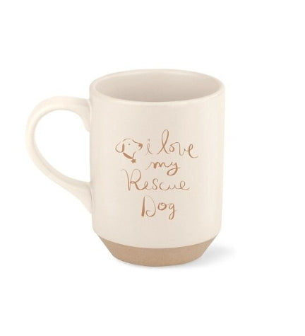 PetShop by Fringe Studio Love My Rescue Dog  Stoneware Mug