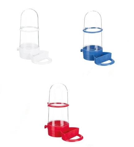 Trixie Water and Feed Dispenser With Perch for Birds — 265ml / Orange
