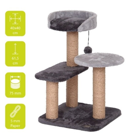 ebi Scratching Tree Trend Chestnut for Cats