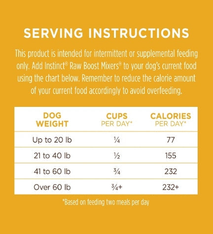 Instinct Raw Boost Mixers Mobility Support Freeze Dried Dog Food Topper
