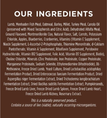 Instinct Be Natural Kibble Lamb & Oatmeal Dry Dog Food