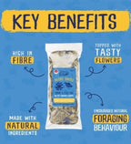 Burgess Excel Forage & Feast Hay Bar Cornflower Small Pet Treats 60G