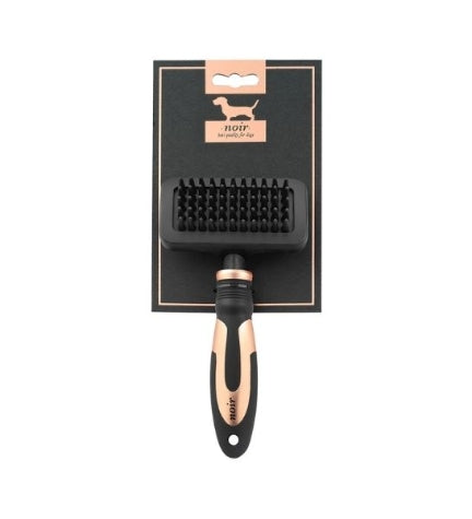 ebi Noir Massage Brush with Rubber Pins for Pets