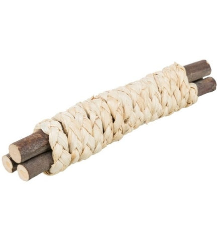 Trixie Wooden Sticks with Straw Toy for Small Pets