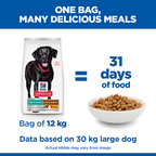 Hill’s Science Plan Perfect Weight & Active Mobility Large Breed Adult Dog Food with Chicken (12kg)