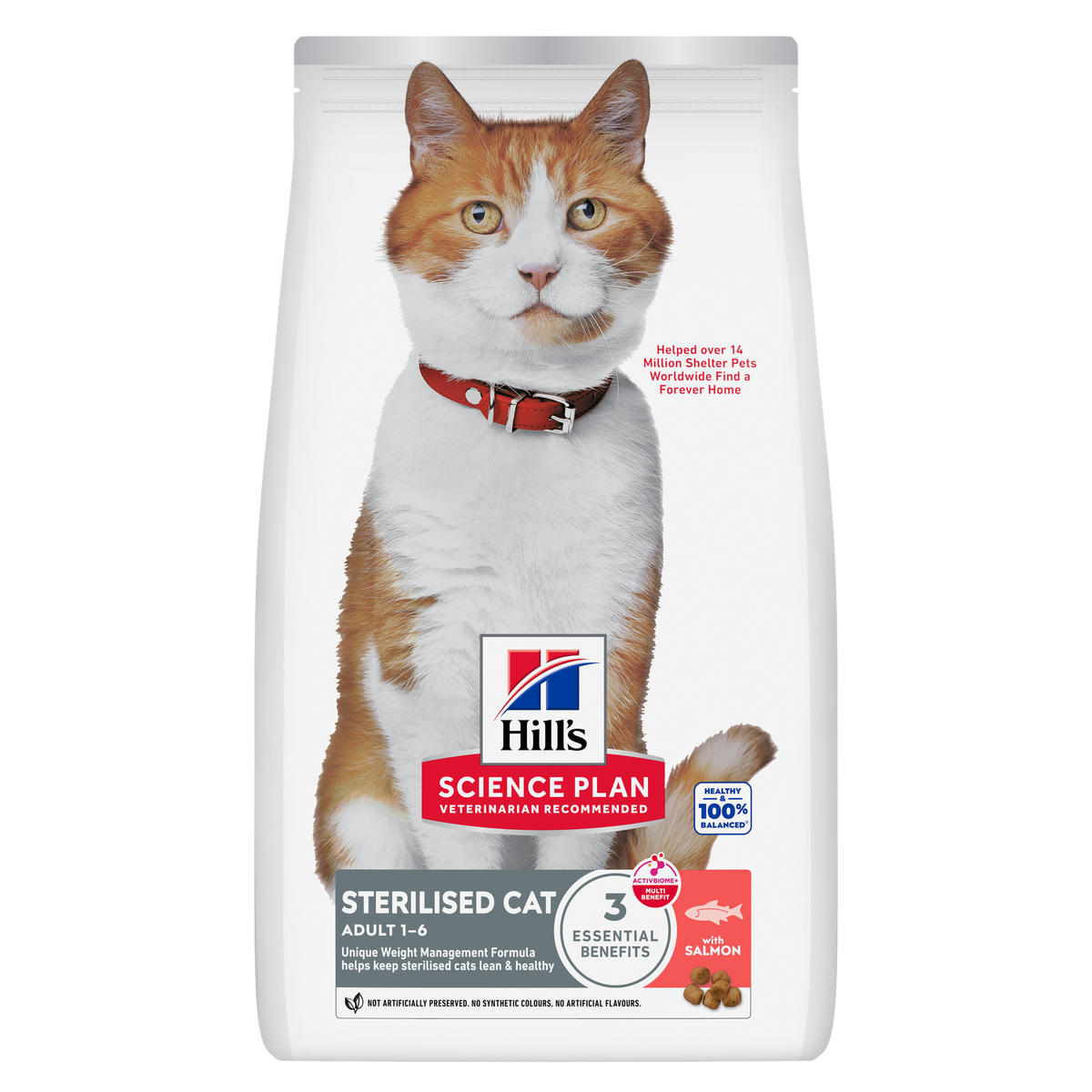 Hill’s Science Plan Sterilised Cat Adult Cat Food With Salmon (10kg)
